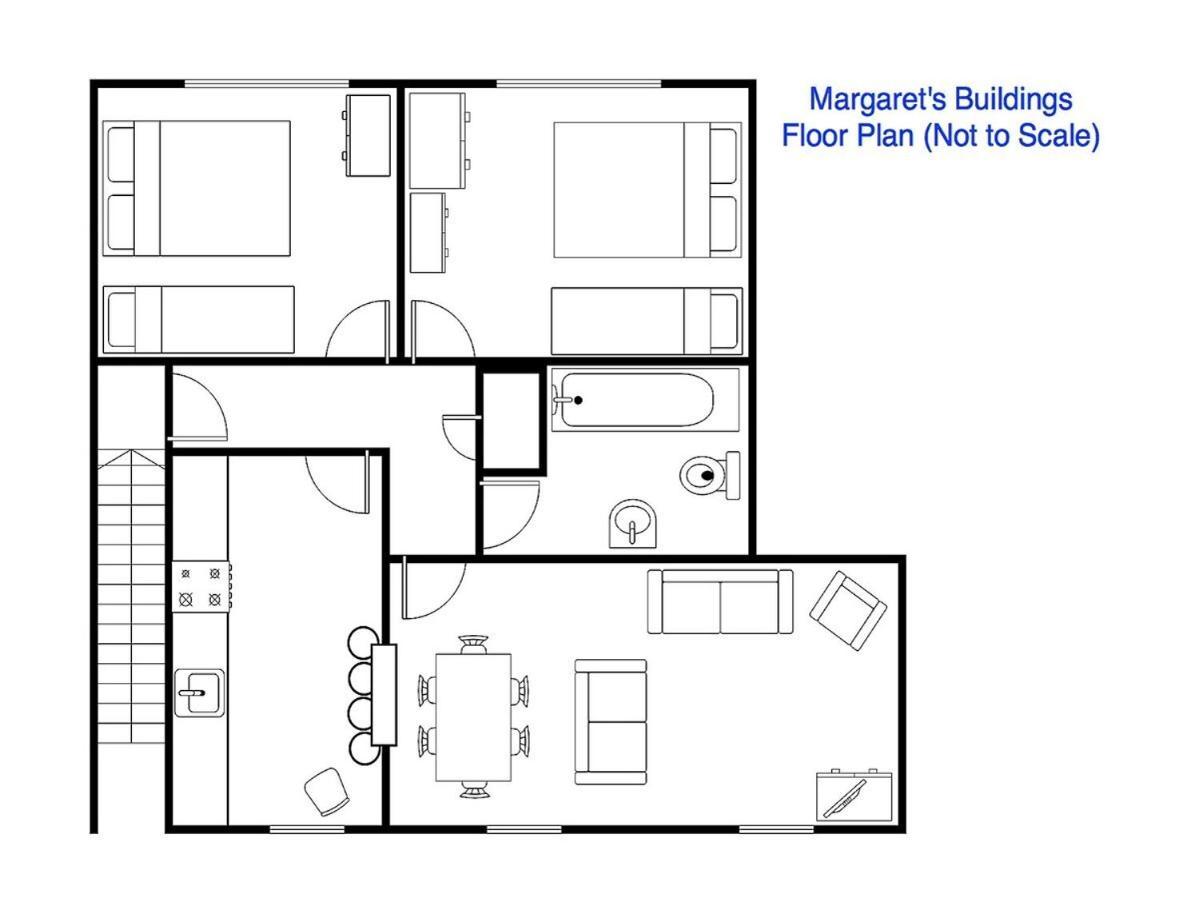 Spacious City Centre Apartment Bath Eksteriør bilde